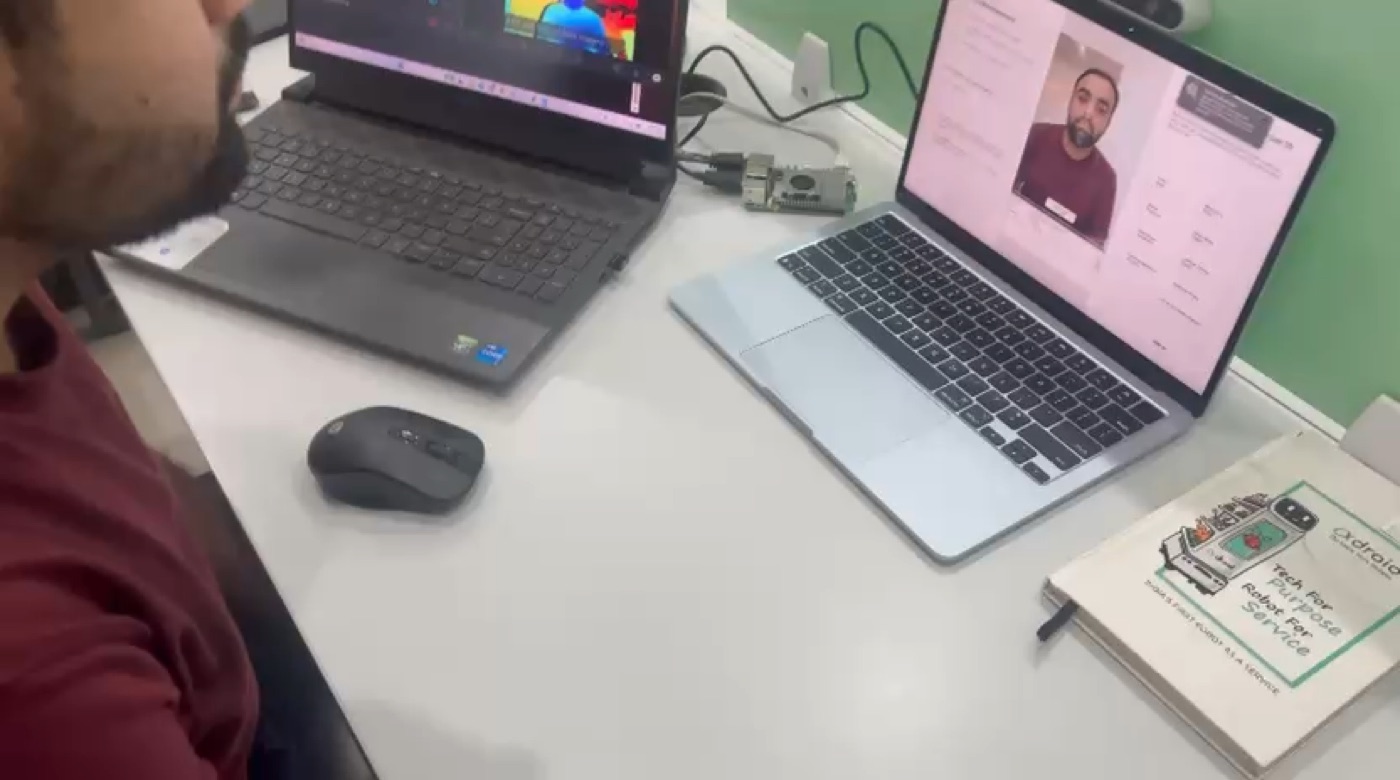 Diagnovate vitals kiosk in action at workforce gate
